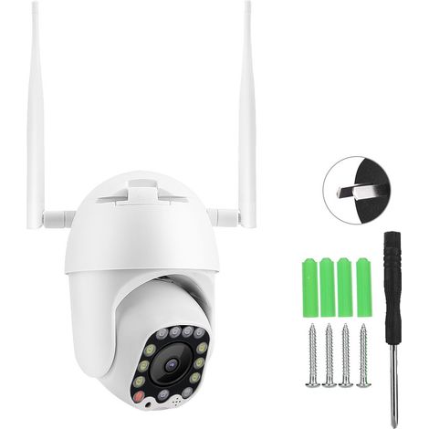 Caméra de sécurité extérieure PTZ WiFi 1080P 13LED, Dôme IP65, 2.5 pouces, 110-240V (AU), surveillance CCTV (1/5)