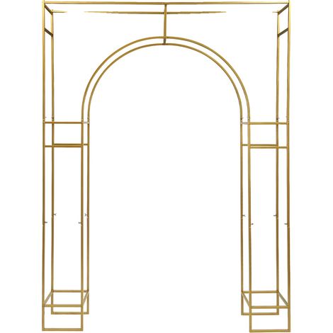Arche de Mariage, Acier au Carbone Durable, Design Autonome, Or, M (1/2)