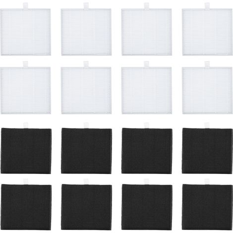 Filtre à Charbon Actif - Pour Robot Aspirateur ILIFE V8S - Dimensions 10,5 x 10 x 1 cm - Compatibilité V8S Mo E2Q7 - Lot de 1