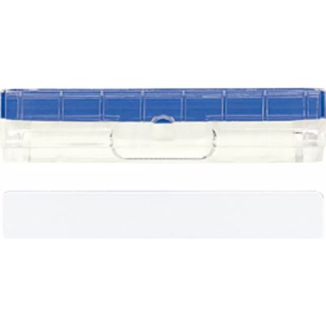 Beschriftungsfeldträger 50 x 10 mm nur für Nicht-JUNG-Tragring, Thermoplast, transparent AS 81-1 INA BT