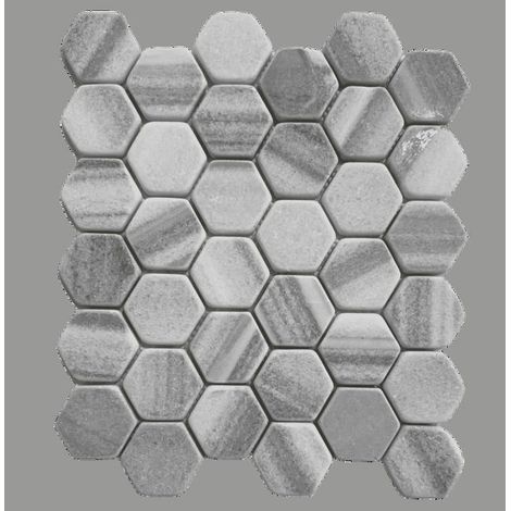 Mosaico esagonale - ALBEDO PIERRE - Marmara - Marmo invecchiato - 28x33x1 cm - Muri & pavimenti