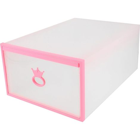 Boîte de rangement à chaussures avec fenêtre transparente et empilable, organisateur en plastique (1/5)