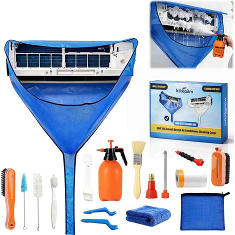 kit nettoyage climatisation split, kit entretien climatisation, bleu,Très grand 57-138 cm (1/5)