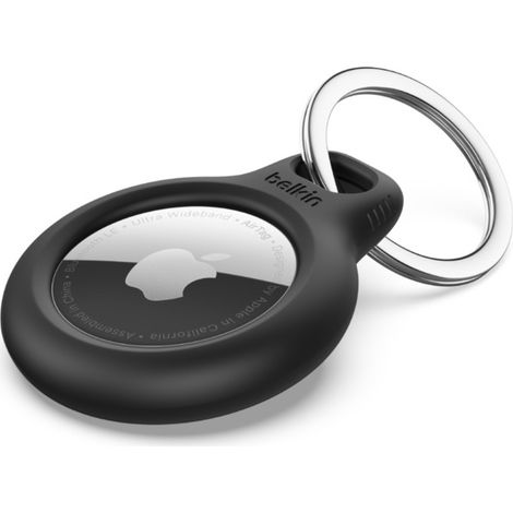 SECURE HOLDER KEYRING AIRTAG 4PK BK