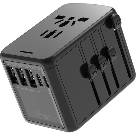 Adattatore Viaggio USB C USB A 35W Ricarica Veloce Quick Charger