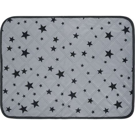 Lit Auto-Chauffant pour Chat Tapis Auto-Chauffant pour Chat avec Motif Étoile Coussin Doux pour Chien Tapis Antidérapant et Lavable pour Animal de Compagnie (Carré, 45 x 45 cm)