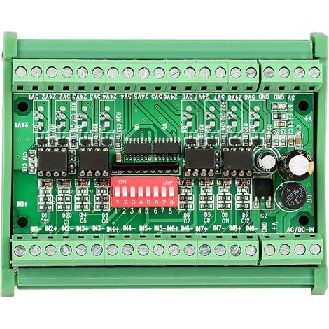 Convertitore di livello 5V/24V 8 canali traslatore di livello di tensione onda quadra PNP NPN modulo convertitore di segnale scheda convertitore di livello di tensione 10MHZ