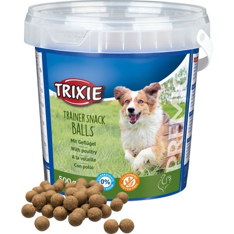 Premio trainer snack balls con pollo, 500gr. Offerta Multipack 4 Conf.