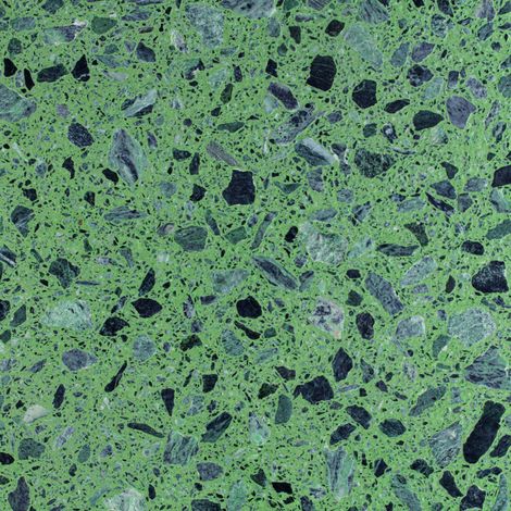 Véritable Carreau Terrazzo CROCO VERDE - collection TRADIZIONE 60x60 cm boîte de m2 Brossé - Gioia Materia