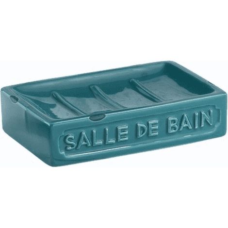 Portasapone in ceramica blu Vivienne Gedy