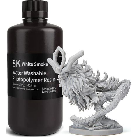 Elegoo Lavabile in acqua 8K Bianco Fumo 1kg (1/4)