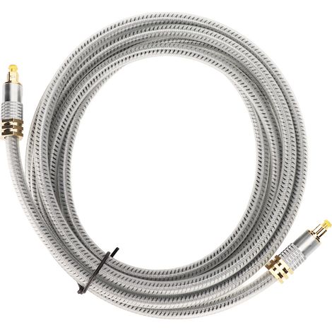 Câble à fibre optique professionnel plaqué or 24 carats pour lecteur DVD/CD/décodeur TV, 1 m (3,3 pi) (1/4)