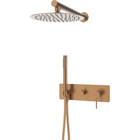 Essebagno Colonne de douche encastrée mécanique Envol cuivre brossé