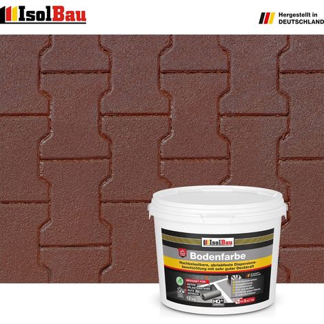 Bodenfarbe Betonfarbe Braun 12 kg Bodenbeschichtung Fußbodenfarbe RAL Farbe (1/5)