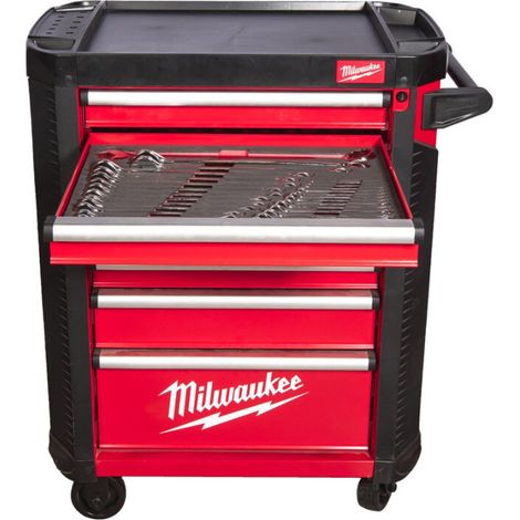 Werkstattwagen Standard Version mit Bestückung rot 206-teilig Milwaukee