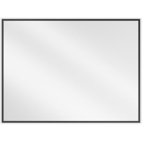 Mexen Loft rechteckiger Badezimmerspiegel 80 x 60 cm, schwarzer Rahmen - 9852-080-060-000-70 (1/5)