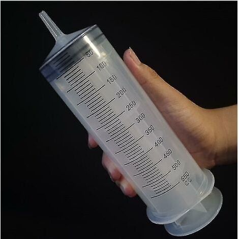 500ml High Volume Syringe, Reusable Pump with 1m Long Ink Supply Tube