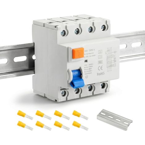 Interrupteur Différentiel Type B 63A 30mA 4 Pôles pour Wallbox et PV (1/5)