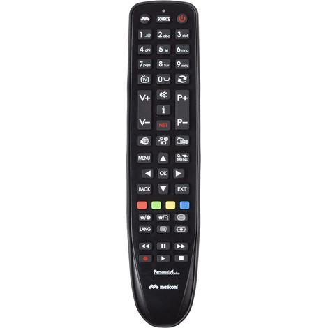 Meliconi Gumbody Personal 6 plus Fernbedienung IR Wireless TV Drucktasten (1/2)