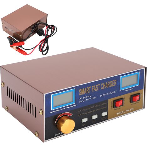 Chargeur de batterie intelligent MF-3S 400W, 12V/24V, réparation par impulsions, pour voiture, prise australienne 250V, chargeur de maintien avec fonction de restauration (1/5)