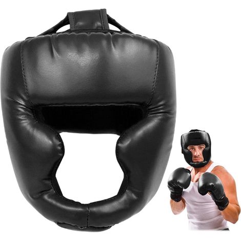 Entraînement Casque de Boxe, 24cm16cm, Casque Boxe, Casques Sports Combat, Casque Boxe Grappling casque, Casque d'entraînement de karaté, adapté au Combat Libre, au Taekwondo, au karaté (1/5)