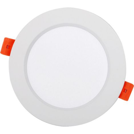 Lot de 5 spots encastrables LED dimmables, éclairage encastrable plafond 6W ultra-plat pour salle de bain, salon