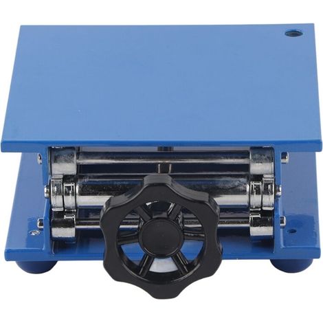Plateau élévateur en aluminium pour laboratoire, support à ciseaux 150x150x250 mm (1/5)