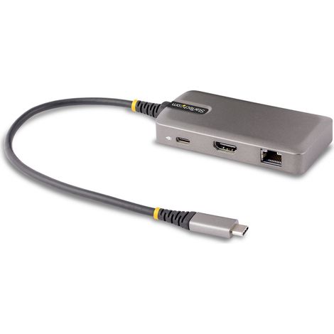 StarTech.com Adattatore Multiporta USB-C - Docking Station USB Type C HDMI 4K 60Hz - Hub a 2 Porte USB 3.0 5 Gbps - PD 100W Pass-Trough - GbE - USB Tipo C Mini Dock, Windows/macOS/ChromeOS (1/4)