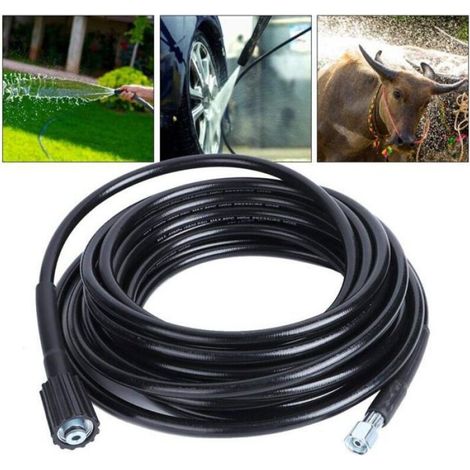 Tuyau Haute Pression 10m M22 Raccord Rapide Nettoyeur Kärcher K2 K3 (1/5)