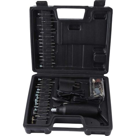 Mini amoladora eléctrica, kit multifuncional de 60 piezas para taladro rotativo, amoladora eléctrica, para amolar, pulir y lijar. (1/5)