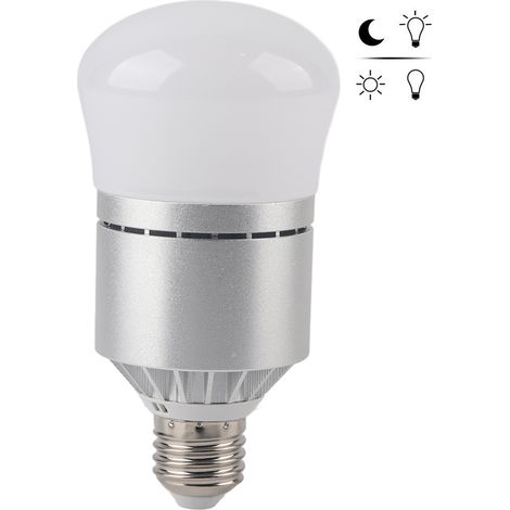 Lot 1 ampoule capteur crépuscule 12W – E26/E27 – 1000lm – blanc froid – interrupteur auto extérieur – Haofy