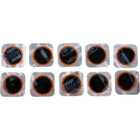 Kit de réparation de crevaison pour pneus et chambres à air de vélo (10 pièces) (1/5)