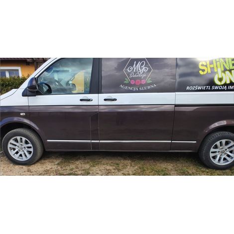 VW Caravelle Multivan T5 LANGE CHROM-Seitenstreifen