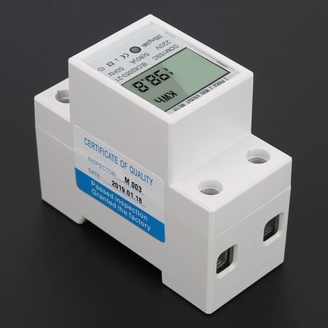 5-80A DDM15SC Einphasen-Elektronikzähler (kWh) mit LCD-Digitalanzeige zur DIN-Schienenmontage, kWh (1/5)