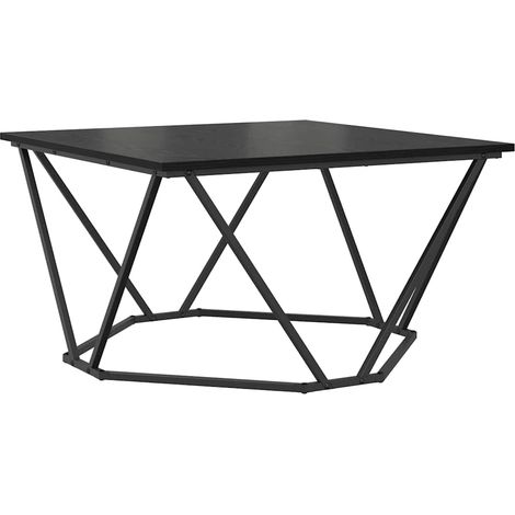 Table basse,Table d'appoint,Table de Salon Chêne noir 80 x 80 x 45 cm CFW72416 (1/5)
