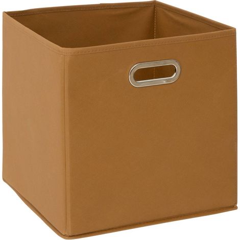 Panier en tissu mix modulaire 31x31cm jaune moutarde - 5five