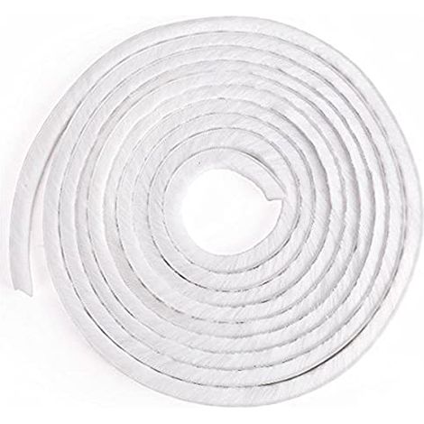 Merriway BH04951 Striscia Sigillante Autoadesiva Paraspifferi, para-Polvere, Impermeabile, Bianco, 15 mm x 5 m (1/2)