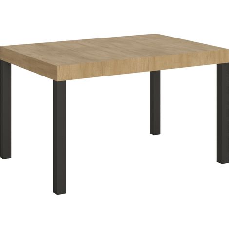 Tavolo allungabile 90x120/224 cm Everyday Quercia Natura telaio Antracite (1/4)