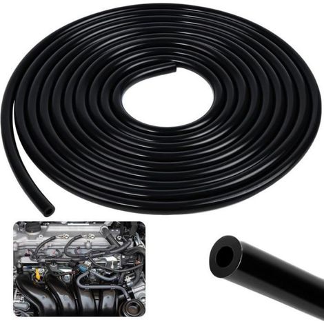 1 Durite de dépression 5m ID 5mm OD 10mm Silicone Noir Résistant température Air Eau Turbine Véhicule (1/5)