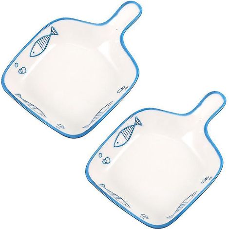 2-teilige Keramik-Snackteller