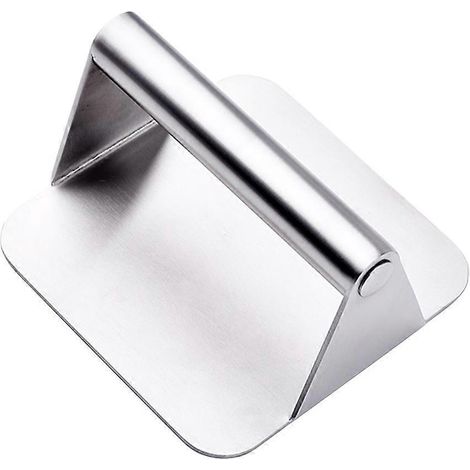 Presse à hamburger carrée en acier inoxydable pour barbecue, durable (1/5)