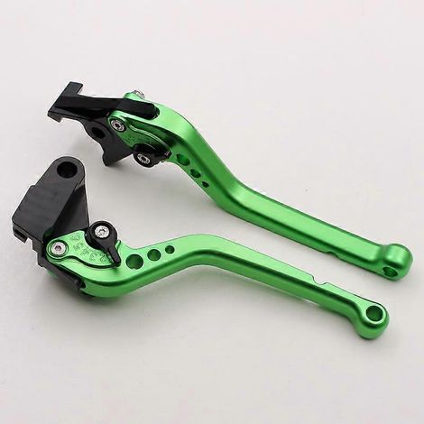 Convient pour la moto Kawasaki VERSYS 1000, poignée de frein et d'embrayage modifiée en alliage d'aluminium, accessoires de poignée de frein (tige longue verte) (1/5)