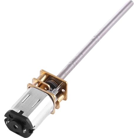 Réducteur à engrenages, moteur 60 tr/min avec arbre fileté M3x55 mm, vis longue pour motorisation