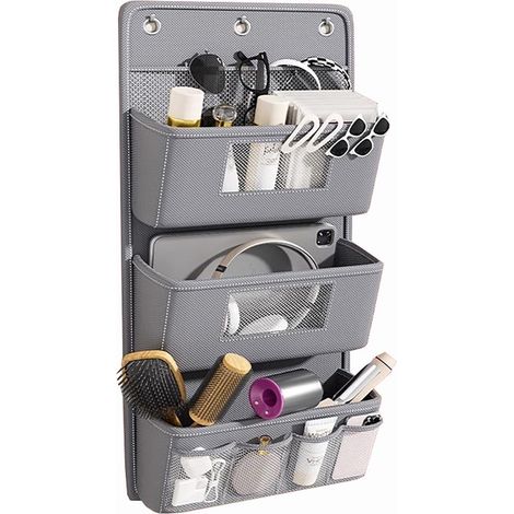 Hängender Organizer mit 3 Ebenen und Haken für Kleiderschrank oder Tür (1/5)
