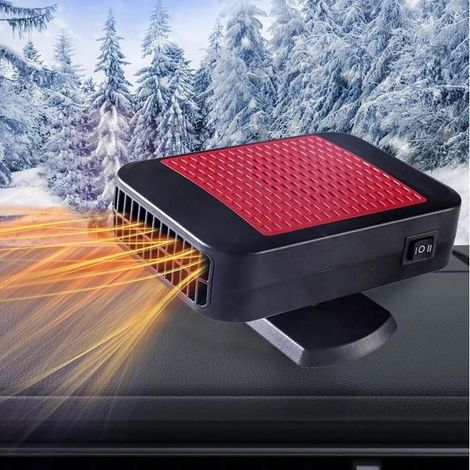 Chauffage de Voiture,12V 200W portable chauffage voiture et refroidissement avec prise allume-cigare,dégivreur Réglable Ventilateur