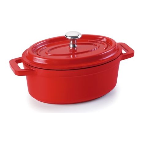 Cocotte Lacor alluminio rosso 12x8.5 cm