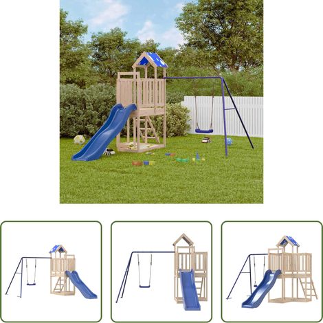 vidaXL Jeu en bois - Aire de jeux d'extérieur bois de pin massif (1/5)