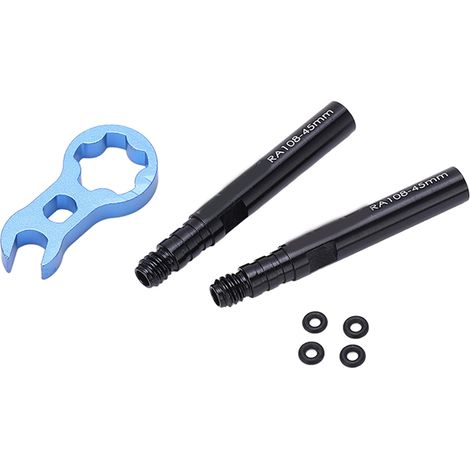 Kit d'Allonges de Valve Aluminium pour Vélo de Route, Tige de Valve Française, 45mm (1/5)