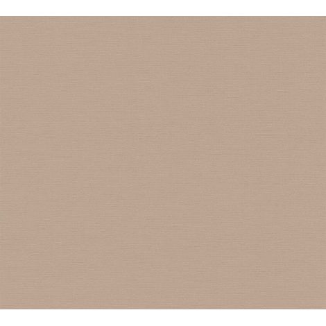 Papier peint intissé uni beige marron Tapisserie monochrome aspect lin pour couloir Papier peint idéal pour chambre et cuisine (1/4)