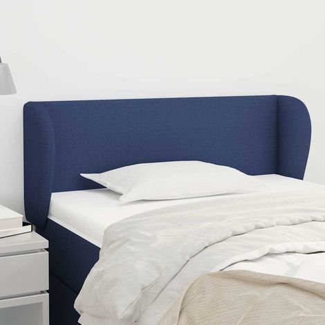 vidaXL Cabecero de tela azul 83x23x78/88 cm (1/5)